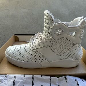 Supra SKYTOP IV S99015 White Perforated Leather Adult Men’s 8 Chad Muska